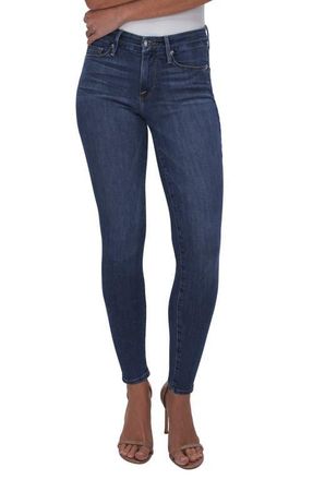 Good American Good Legs Skinny Jeans in Blue 004 at Nordstrom, Size 10