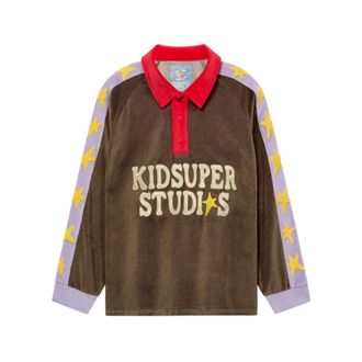 KidSuper Studios Polo Shirts, male, Brown, Size: 2XL Sweatshirt Ltp-12