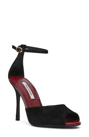 Steve Madden Phillipa Ankle Strap Sandal in Black Multi at Nordstrom, Size 5.5