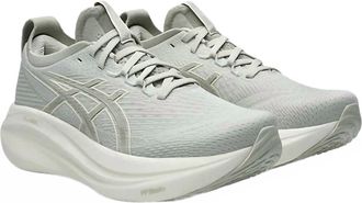Asics Womens Gel-Nimbus 27 Running Shoes In Lake Grey/white Sage