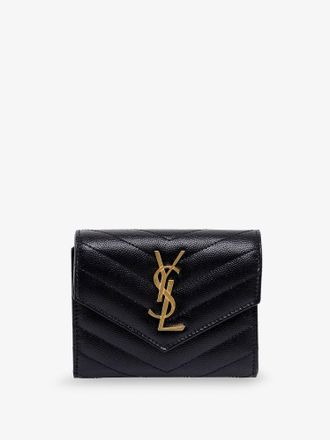 Saint Laurent Portafoglio in pelle con logo Cassandre frontale - SAINT LAURENT - gender_Woman