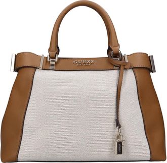 Guess Tassen, Dames, Bruin, ONE Size, Katoen, Shoulder Bag