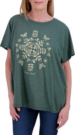 Lucky Brand Butterfly Floral Graphic T-Shirt in Cilantro at Nordstrom Rack, Size 3 X