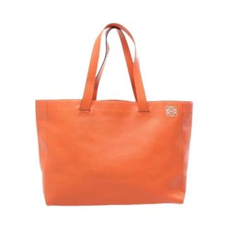 Loewe Pre-owned Anagram Leren Tote Bag - Dames - Vintage Shopper - Oranje - ONE Size - Leer - Vintage