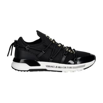 Versace Jeans Couture Heren, Schoenen, Zwart, Maat: 43 EU Leer