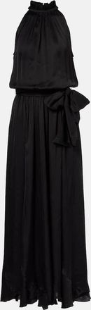 Poupette St Barth Abito lungo Nina in raso