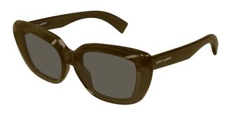 Saint Laurent SL 857 009 Womens Sunglasses Brown Size 53