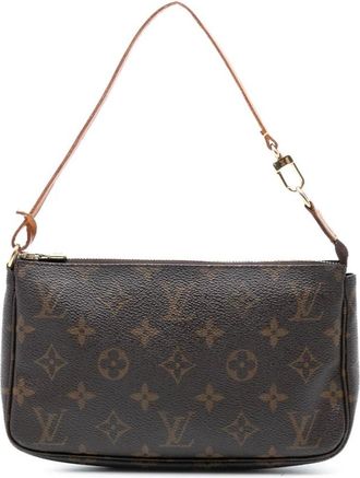 Louis Vuitton Pre-owned Shoulder Bags, female, Brown, Size: ONE SIZE Pre-owned Printed Canvas Top Handle Bag