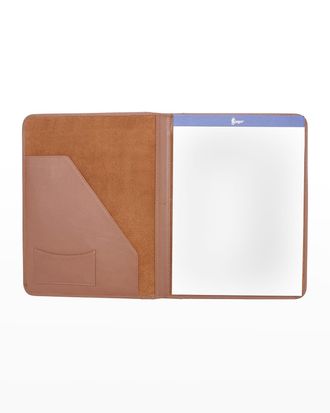 Royce Leather Personalized Suede Lined Leather Writing Portfolio