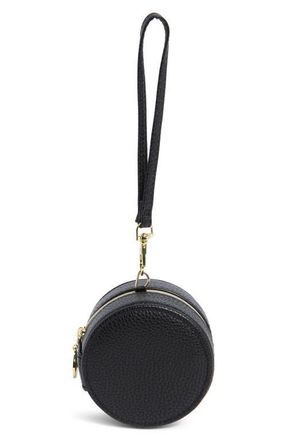 Nordstrom Mini Round Jewelry Box in Black- Pebble at Nordstrom