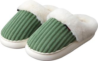 Generic Cloud Slippers for Women Men, Womens Unisex Winter Cozy & Stylish Fashion Booties Slipper Casual Home Shoes (Green-a, M, Adult, Women, 3.5, Numeric Ra