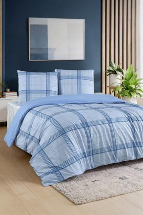 Blanc Avenue Juego de funda de edred&oacute;n 240x220 cm+ 2 FA 65x65 cm 100% algod&oacute;n