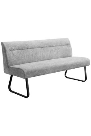 Stylife Sitzbank, Grau, Metall, Textil, 160x86x61 cm, Bsci, Esszimmer, B&auml;nke, Sitzb&auml;nke, Polsterb&auml;nke