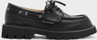 Charles & Keith Ridged-Sole Boat Shoes