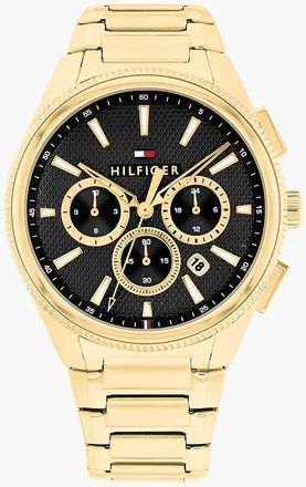 Tommy Hilfiger Mens 43MM Chronograph Sport Watch - Black