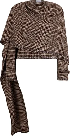 Giuseppe Di Morabito Jassen, Dames, Bruin, M, Houndstooth Cape