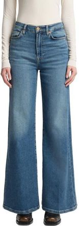 7 For All Mankind Jo Ultra High Waist Wide Leg Jeans in Sea Level at Nordstrom, Size 26