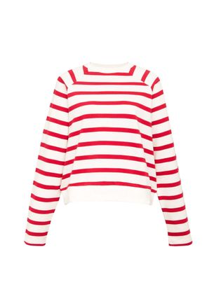 Mavi Sweatshirt MAVI Mavi Sweatshirt Crew Neck, Damen, Gr. L, rot, Obermaterial: 100% Baumwolle CO., Sweatshirts Sweatshirt