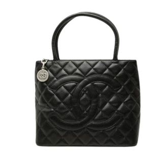Chanel Pre-owned Medallion Tote Bag - Dames - Pre-owned - Zwart - Maat: ONE Size Zijde
