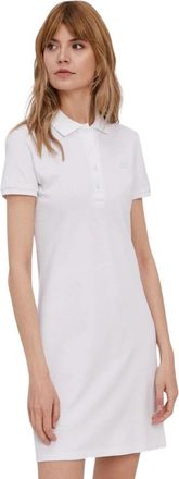 Lacoste Shirt Kleedjes - Dames - Korte kleedjes - Wit - M - Kleedjes