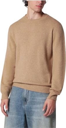 Roberto Collina Truien & Vesten, Heren, Bruin, 2Xl, Girocollo ML