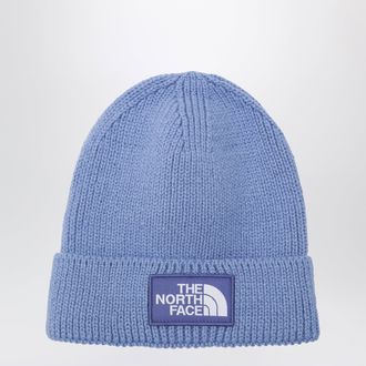 The North Face Berretto color indaco con patch logo