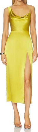Amanda Uprichard Svetlana Dress In Ochre