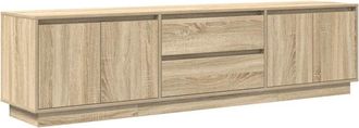 vidaXL Vidaxl - tv Cabinet with led Lights Sonoma Oak 193.5x41x50 cm