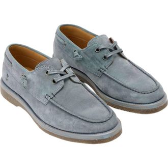 John Varvatos Varick Deck Shoe in Oiled Blue at Nordstrom, Size 11.5