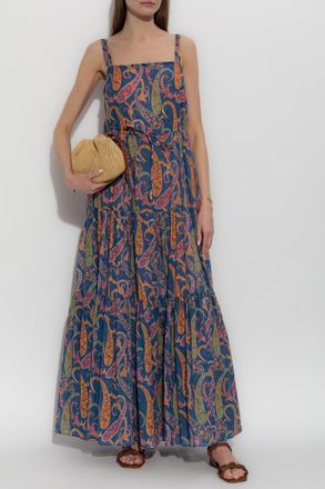 Etro Patterned Dress, Womens, Blue