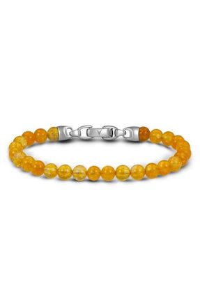 Vincero Spiritual Bead Birthstone Bracelet in November /Citrine at Nordstrom, Size 7.5
