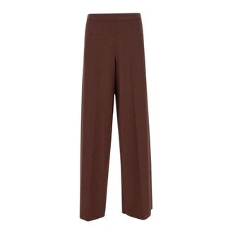 Marella Broeken, Dames, Bruin, XS, Wol, Mllghinea