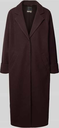 Noisy May Mantel mit verdecktem Verschluss Modell CADDY in Dunkelbraun, Gr&ouml;&szlig;e XS