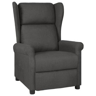 vidaXL Vidaxl Sill&oacute;n Reclinable De Tela Gris Oscuro