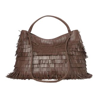 PLINIO VISONA Tassen, Dames, Bruin, ONE Size, Leer, Schoudertas
