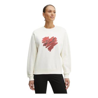 Karl Lagerfeld Sweatshirt - Dames - Sweatshirts - Beige - M - Katoen - Hoodies & sweatvesten