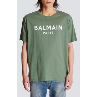 【関税込み】Balmain グリーン ツーカラー ニット Tシャツ Green Knit Two Collar T-shirt by Balmain on Sale