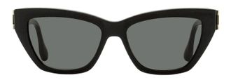 Victoria Beckham VB668S Chain-Link Cat Eye Sunglasses - Black