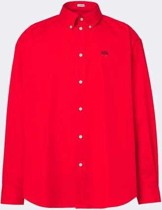 Loewe Camicia in twill di cotone