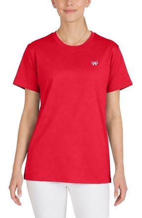Dalix Womens Bow Jersey Tee in Red at Nordstrom, Size Small