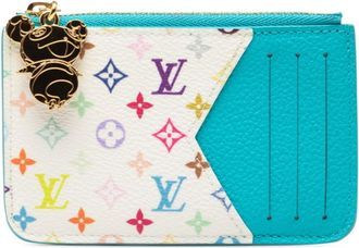 Louis Vuitton Blue Multi-Color Pvc Leather Coin Purse/Coin Case (Pre-Owned)