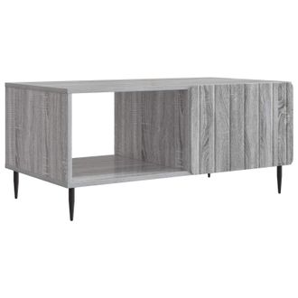 vidaXL Mesa De Centro Sonoma Gris 90 X 50 X 40 Cm Madera De Ingenier&iacute;a Vidaxl