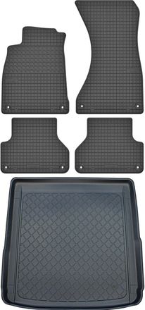 OEM Audi A4 B9 Kombi Desde Noviembre De 2015. Juego De Alfombrillas De Goma Para Coche Y Maletero