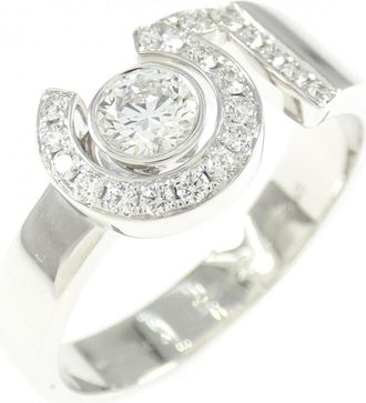 Chanel White Gold White Gold (18K) Band Ring (Pre-Owned)