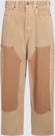 Balenciaga Beige Cotton Pants