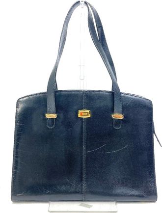 Bally Black Leather Tote Bag (Pre-Owned)
