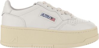 Autry Medalist Platform Low Leather Sneakers