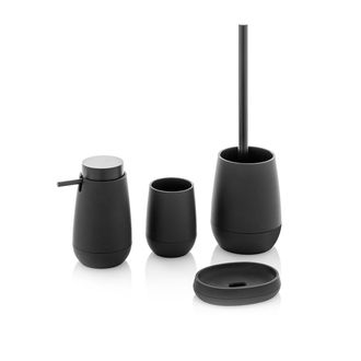 TFT Home Furniture Juego de baño VOGUE 4 piezas, negro
