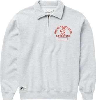 One Of These Days Logo Zip-Up Sweatshirt - Heren - Sweatshirts - Grijs - L - Katoen - Hoodies & sweatvesten