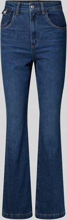 HUGO BOSS Bootcut Jeans aus Baumwoll-Mix Modell LYRIS in Marine, Größe 27/32